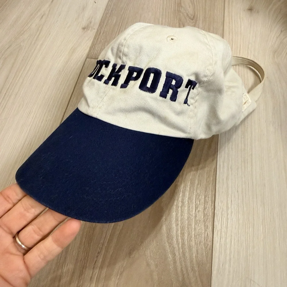 Vintage Brockport‎ Ball Cap Adjustable Hat Gear for Sports Embroidered Blue